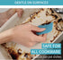 Blue Pan Scraper Dish Scraper Tool Set, 5 Pack Plastic Non-Scratch Food Scraper for Kitchen Cleaning