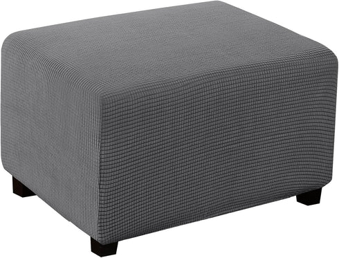 Turquoize Stretch Ottoman Cover Ottoman Slipcover Sofa Cover Footstool Protector Storage Ottoman