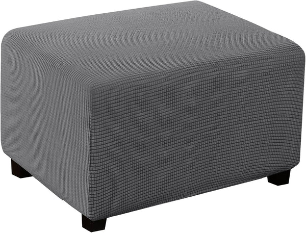 Turquoize Stretch Ottoman Cover Ottoman Slipcover Sofa Cover Footstool Protector Storage Ottoman