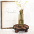 2pcs 8.46IN Yangbaga Wooden Stool Display Stand, Round Plant Stand Wood-Flower Pot Supports Plant for Indoor Outdoor