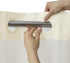 River Dream Beige Fabric Shower Curtain or Liner with Sheer Window, Machine Washable, 71 x 74 inches