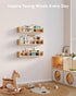 G&W Gruwald Set 3, Nursery Book Shelves, of Hanging Bookshelf, Wall Book Shelves for Bedroom Kids, Floating Shelf