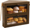 WOWLIVE Corner Bread Box for Kitchen Countertop, Large Double Layer Bread Storage