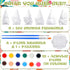 Poen 6 Sets Ready to Paint Your Own Ceramic Gnome Statues Spring DIY Unpainted Ceramics Gnome Figurines Kit Spring