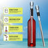 Wine Chiller - 3 in 1 Stainless Steel Wine Cooler Stick with Aerator and Pourer, The Best Holiday Gifts