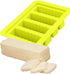 Butter Molds Large 4 Cavities Silicone Butter Mold - Pudding & Jello Shot Mold with Lid (Yellow)