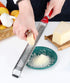 Ourokhome Kitchen Lemon Zester, Hand Held Stainless Steel Parmesan Cheese Grater for Ginger, Chocolate, Citrus, Red
