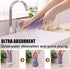 Homaxy 12 Pack Kitchen Dish Cloths, 10 x 10 Inches, Purple, Super Soft and Absorbent Coral Velvet Cleaning Cloths.