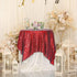 Eternal Beauty Red Square Sequin Tablecloth, Sparkly Overlay for Wedding Party Birthday Baby Shower Christmas 48"x48"