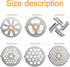 10 PCS Meat Grinder Blades Meat Grinder, Meat Grinder Parts Blades, Stainless Steel Food Grinder Accessories, Meat Grinder Attachment for Size 5 Stand Mixer and Meat Grinder Accessories by Haploon
