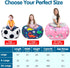 Lukeight Stuffed Animal Storage Bean Bag Chair Cover for Kids, XX-Large Construction Zipper Cover for Organizing Plush