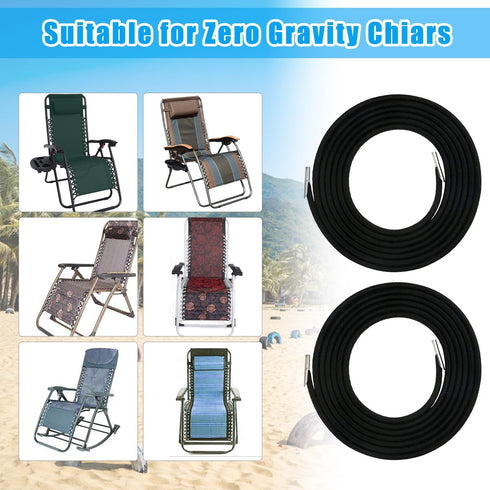 8 Ostlttyn Zero Gravity Chair Replacement Cord, Pcs Durable Bungee Elastic Laces Replacement Cords for Zero Gravity