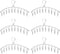 Clothes Hanger with 10 Clips, Stainless Steel Laundry Drying Rack 6 Pack, Windproof Clip and Drip Hanger for Socks,