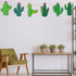24 Pcs Cactus Cutouts Wooden Ornaments | Summer Themed Party Banner DIY Green Decoration for Mexican Birthday Baby
