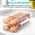 Egg Holder for Fridge, Automatic Rolling Egg Container for Refrigerator, Stackable Fridge Organizers and Storage with Lid, Clear Plastic Egg Dispenser,Bin & Tray (1 Tier)