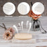 2 Countertop, Pcs Soap Holder for Bathroom, Marble Soap Dish for Kitchen Soap Tray Draining with Creative Wavy Design