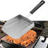 Large Griddle Scoop (2pcs) for Hibachi Cooking, Stainless Steel Food Shovel for Grilling Accessories