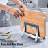Cutting Board Holder, Auto Width Adjustable Stand for Countertop Kitchen Cabinet, Gray
