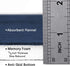 Flamingo P Memory Foam Bath Mat Rug, Soft Non Slip Absorbent Shower Bathroom Mats, Navy, 24x17 Inches, Machine Washable