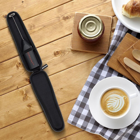 Electric Milk Frother Drink Mixer, ROMAUNT Handheld Electric Battery Operated Frother, Stainless Steel Foam Maker