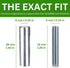Spare Hardware Parts Bed Frame Set, Long Round Coupling Nut Sleeve and Threaded Rod, Pack of 4 Each