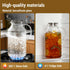 Snuvid 2 Pack 1 Gallon thickened Glass Pitcher with Lid and Spout, Borosilicate Glass Carafe for Hot/Cold Drink, Water