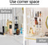 3-Tier Counter Countertop shuang qing Corner Bathroom Organizer Storage Shelf for Makeup, Perfume & Skincare
