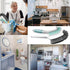 HONGSAGE 2Pcs Cleaning Brushes, Multi-Purpose Right Angle Brush Scrubbing Kitchen Bathroom Deep Cleaning Edge Corner