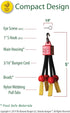 Banana Bungee Red Banana Hook Holder, Made in USA, for Multiple Bunches or Single Banana