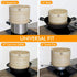 Steamer Ring Stainless Steel Adapter for 8 to 11inch Bamboo Steamer Baskets, Stainless Steel Ring Only