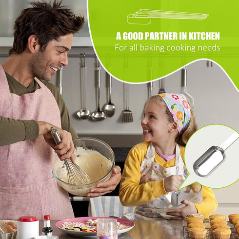 5PCS 1 Teaspoon (1Tsp | 5 mL | 5 cc | 1/3 Tablespoon) Stainless Steel Individual Spoons, Long Handle Spoons Only