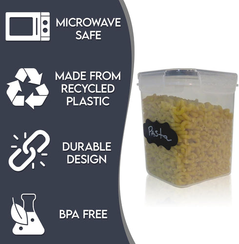 Kitchen Pantry Organizers and Storage - Airtight Food Storage Container Set, 14 Pcs BPA Free Plastic Dry Food Canisters