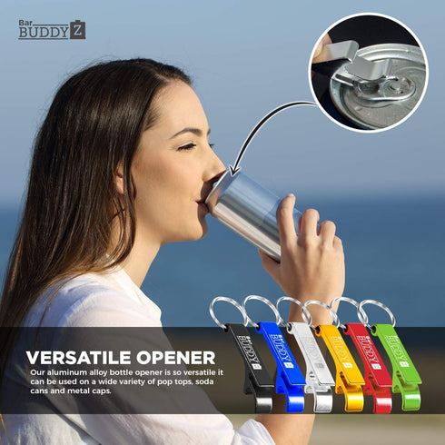 Keychain Bottle Opener - Best Aluminum Bottle/Can Opener, Compact, Versatile & Durable - Gold