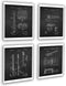 Gnosis Picture Archive Guitar Wall Decor - Posters Set of 4 Unframed Art Prints