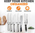 Cheer Collection Magnetic Knife Holder - 16 Inch Stainless Steel Knife Strip - Wall-Mounted Kitchen Utensil & Tool Organizer
