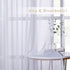 NICETOWN Sheer Curtains for Patio Door, Grommet Voile Texture Lightweight Window Drapes, 1 Piece, W70 x L63, White