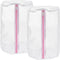 uxcell 2Pcs Shoes Washing Bag - 8.7 x 13 Inch Cylinder Fine Mesh Laundry Bags for Washing Machine