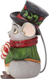 Enesco Jim Shore Heartwood Creek Christmas Mouse with Top Hat Miniature Figurine, Hand Painted Collectible, 3.74 Inch