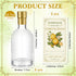 Funnymoom 6 Set 12.7 oz Limoncello Glass Bottles Gift with Airtight Lid Cap Homemade Limoncello Bottles with Labels