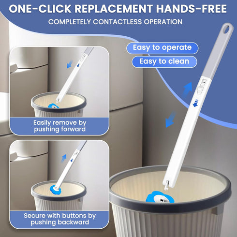 XJDR 2026 Disposable Toilet Brush Cleaning System with Aromatherapy Refills (Ocean, Lemon, Lavender) Includes Cleaning