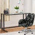 Iauddy Swivel Armchair Accent Dining Chair Cover for Office, Stretch Mid-Back Office Desk Chair Sliopcover Leisure Arm