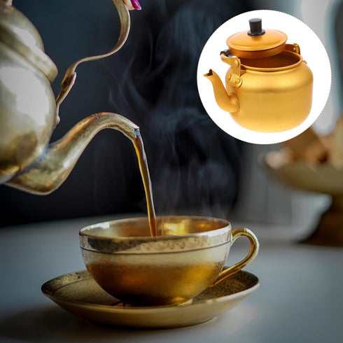 Stainless Steel 1L Hot Water Kettle, Whistling Tea Kettle with Infuser, Gooseneck Pour Over Coffee Pot for Fast Heating
