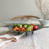 Korean Made Silicone Steamer Basket, 10" Size, Flexible Design Steamer Insert (Gray)