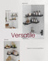 Set 2, ULLS831B22 VASAGLE Corner Shelf Wall Mount of Corner Floating Shelves, Small Corner Wall Shelf for Decor