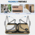 Zapuno Foldable Laptop Bed Table Multi-Function Lap Serving Tray Dining Table with Storage Drawer and Water Bottle