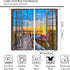Lakeside Landscape Curtains, Rustic 3D Scenery Prints Window Treatments Drapes for Bedroom Living Room 42x45in