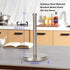 Sturdy Base Paper Towel Holder Stand, Fits Standard and Jumbo Sized Paper Towels for Countertop (Brushed Nickel)