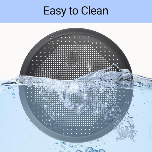 Beasea 14 Inch Pizza Pan, Perforated Heavy Duty Aluminum Alloy Round Pizza Crisper for Home Kitchen