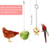 CHNB 8PCS Chicken Toys for Coop Accessories, Chicken Swing, Xylophone, Mirror, Vegetable Hanging Feeder, Fruit Rack