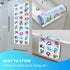 40 16 Inch, Linoows Baby Bath Tub Mat, Extra Large Non Slip Kids Cartoon Bathtub Shower Mats with Suction Cups & Drain